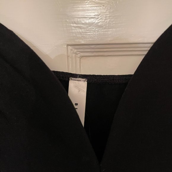 Black cocktail dress with deep V, from Blue Blush- size Small - Picture 2 of 3